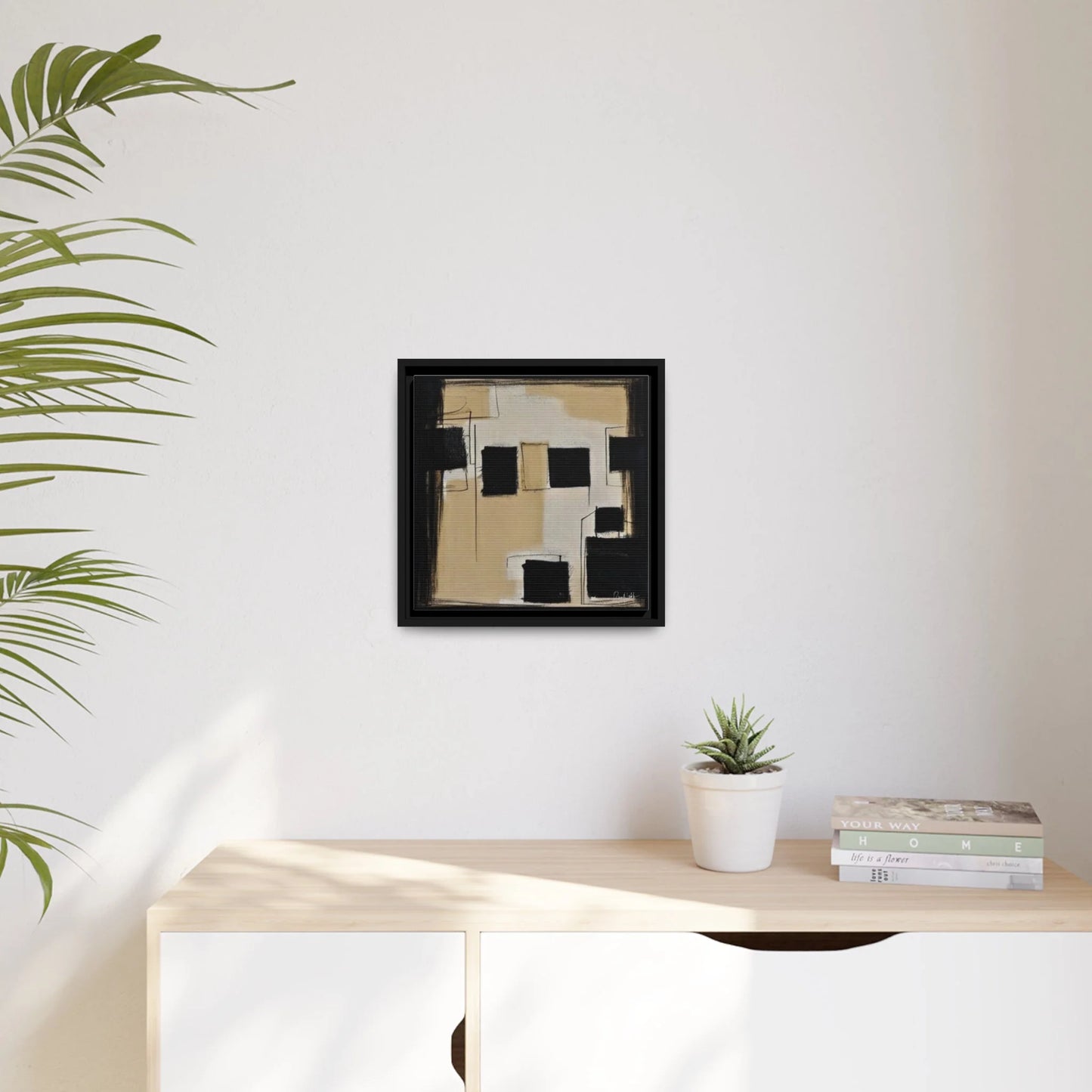 Transform Your Space with Minimalist Canvas Wall Art by QueenNoble - Framed Elegance for Every Room