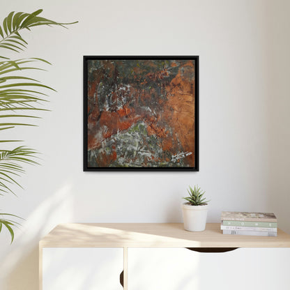 Transform Your Space with Eco-Friendly RUST Canvas Wall Art by QueenNoble - Framed Elegance for Every Room