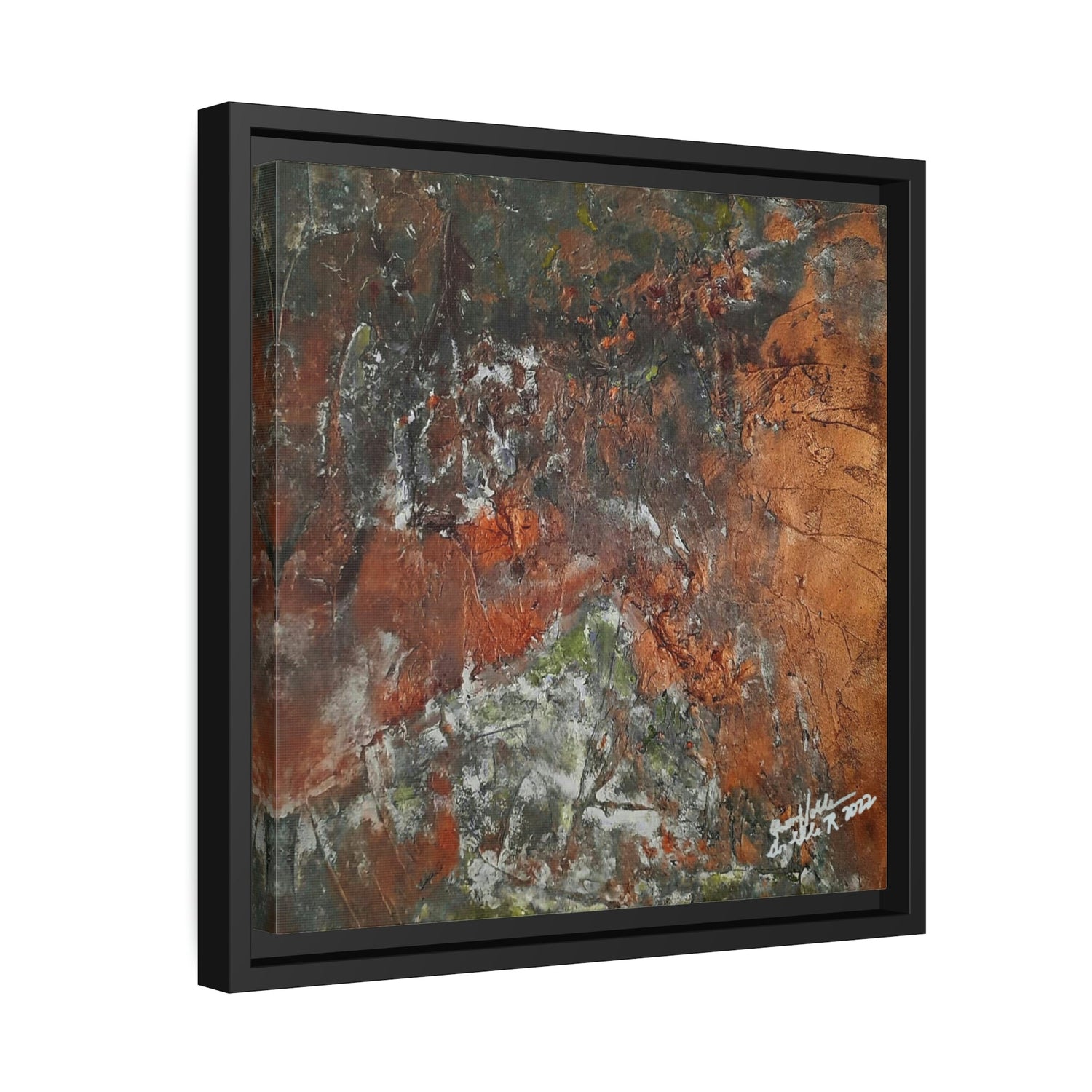 Transform Your Space with Eco-Friendly RUST Canvas Wall Art by QueenNoble - Framed Elegance for Every Room