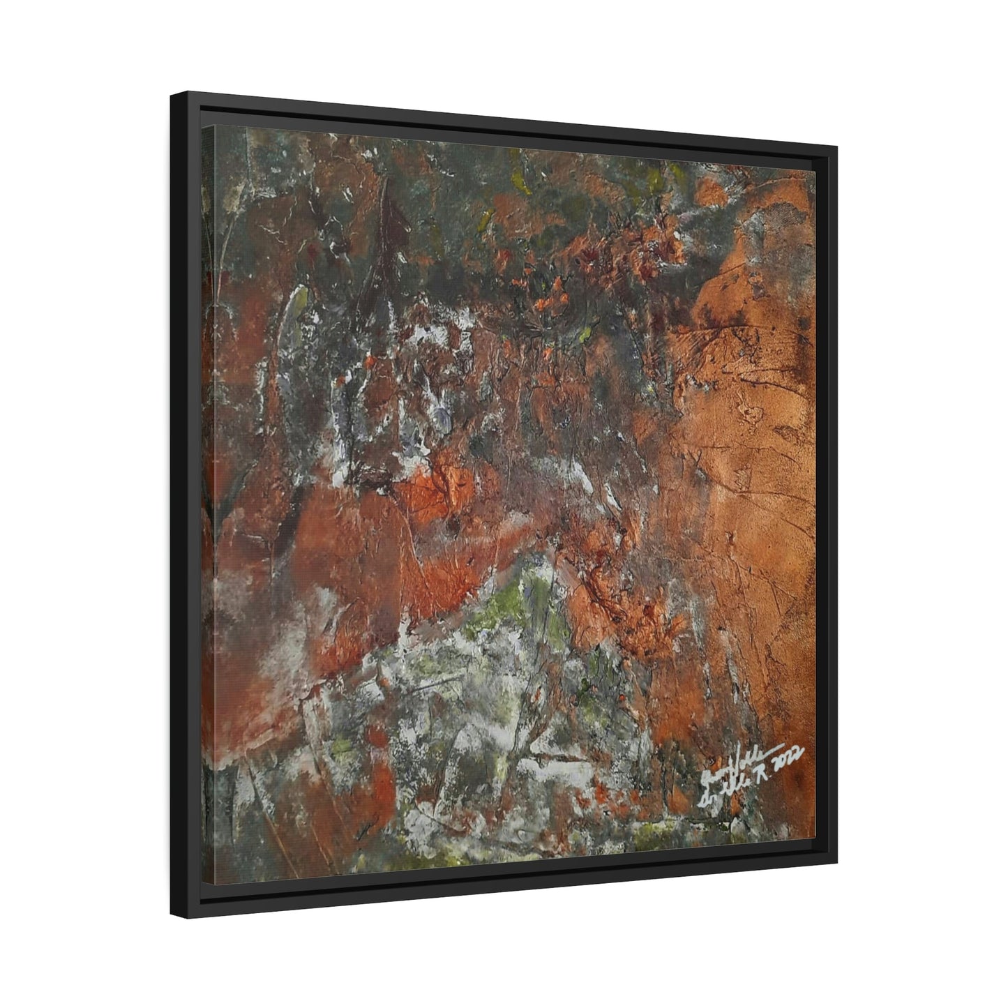 Transform Your Space with Eco-Friendly RUST Canvas Wall Art by QueenNoble - Framed Elegance for Every Room