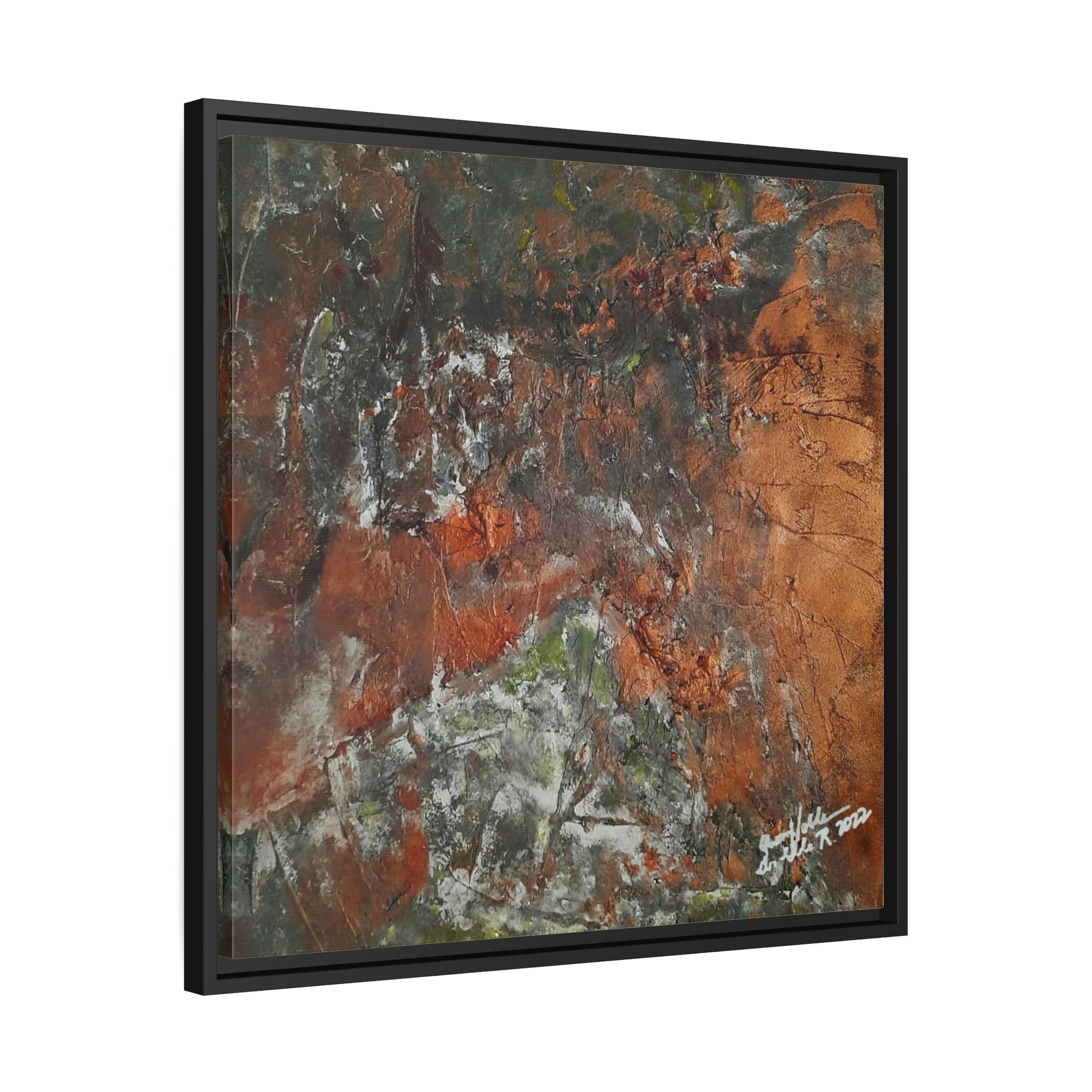 Transform Your Space with Eco-Friendly RUST Canvas Wall Art by QueenNoble - Framed Elegance for Every Room