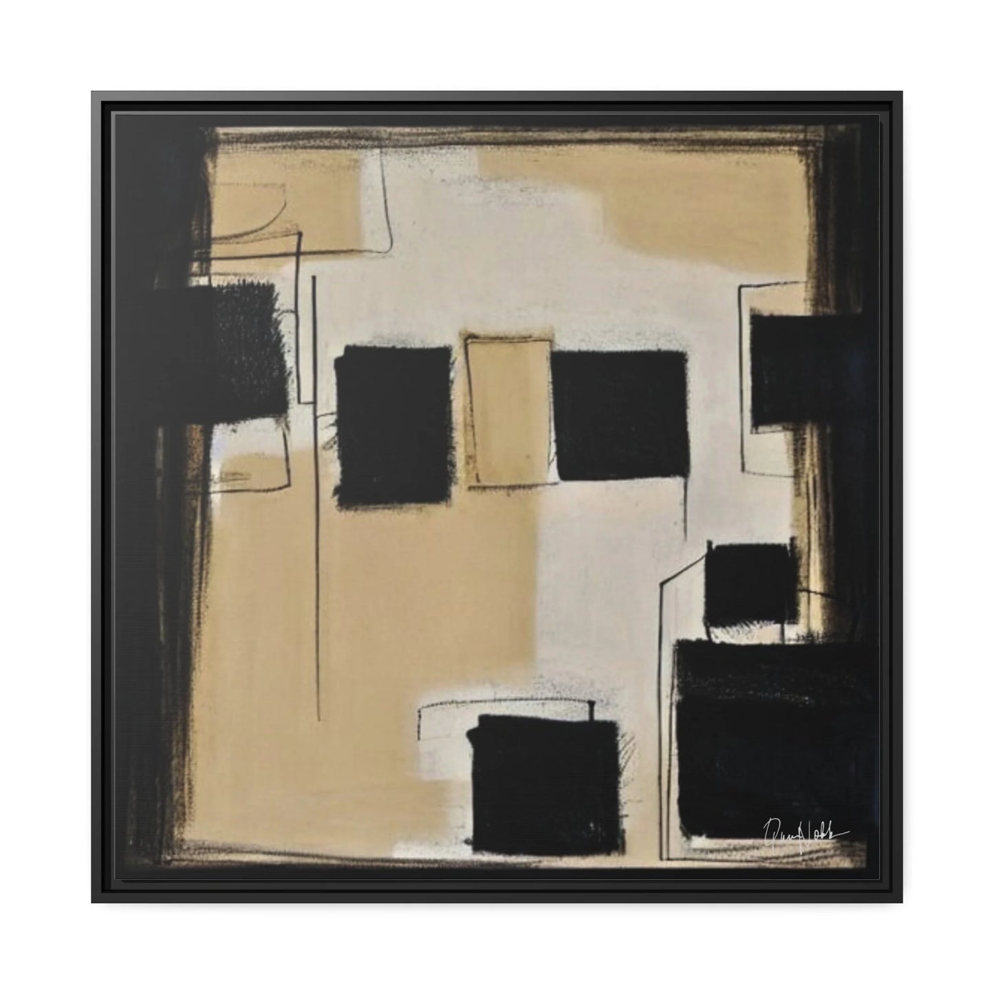 Transform Your Space with Minimalist Canvas Wall Art by QueenNoble - Framed Elegance for Every Room