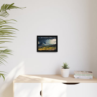 Transform Your Space with Landscape Raining in the Mountains Canvas Wall Art by QueenNoble