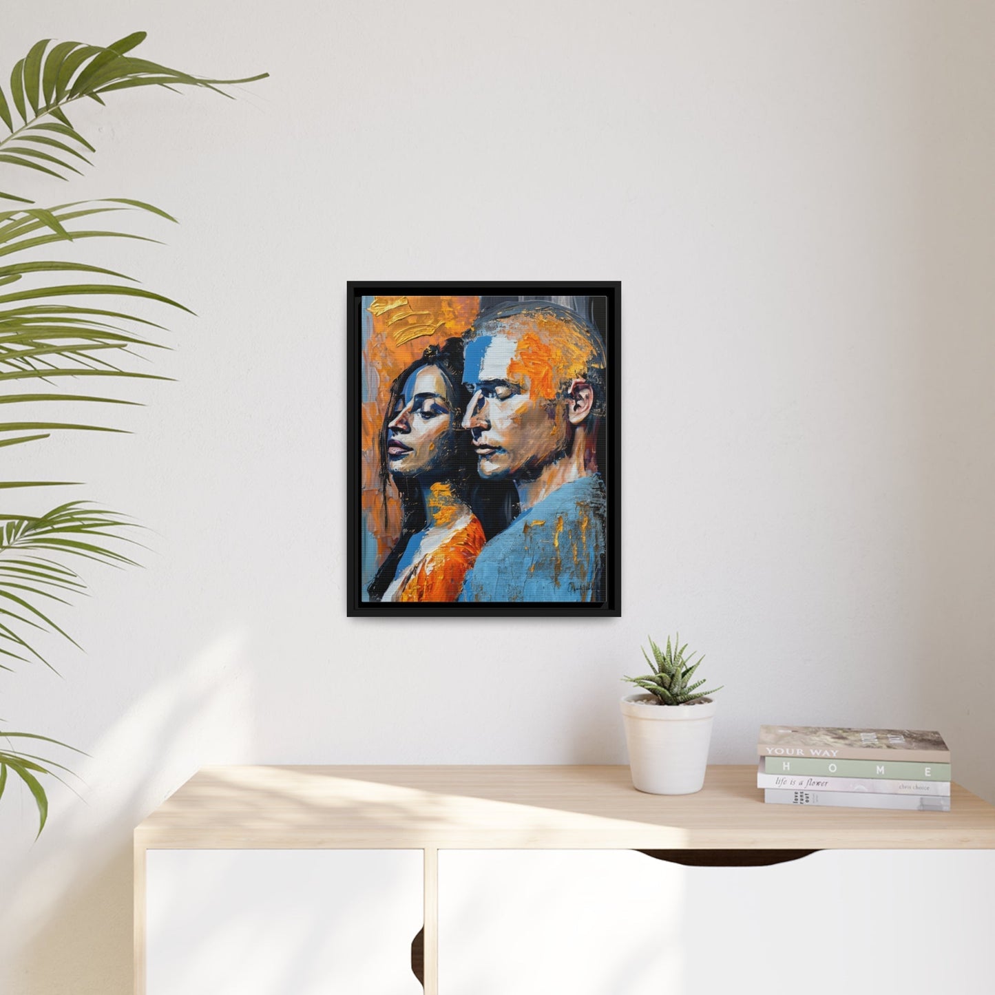 Elevate Your Space with THE COUPLE 2 Canvas Wall Art by QueenNoble