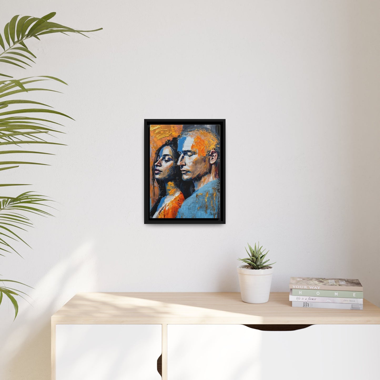 Elevate Your Space with THE COUPLE 2 Canvas Wall Art by QueenNoble